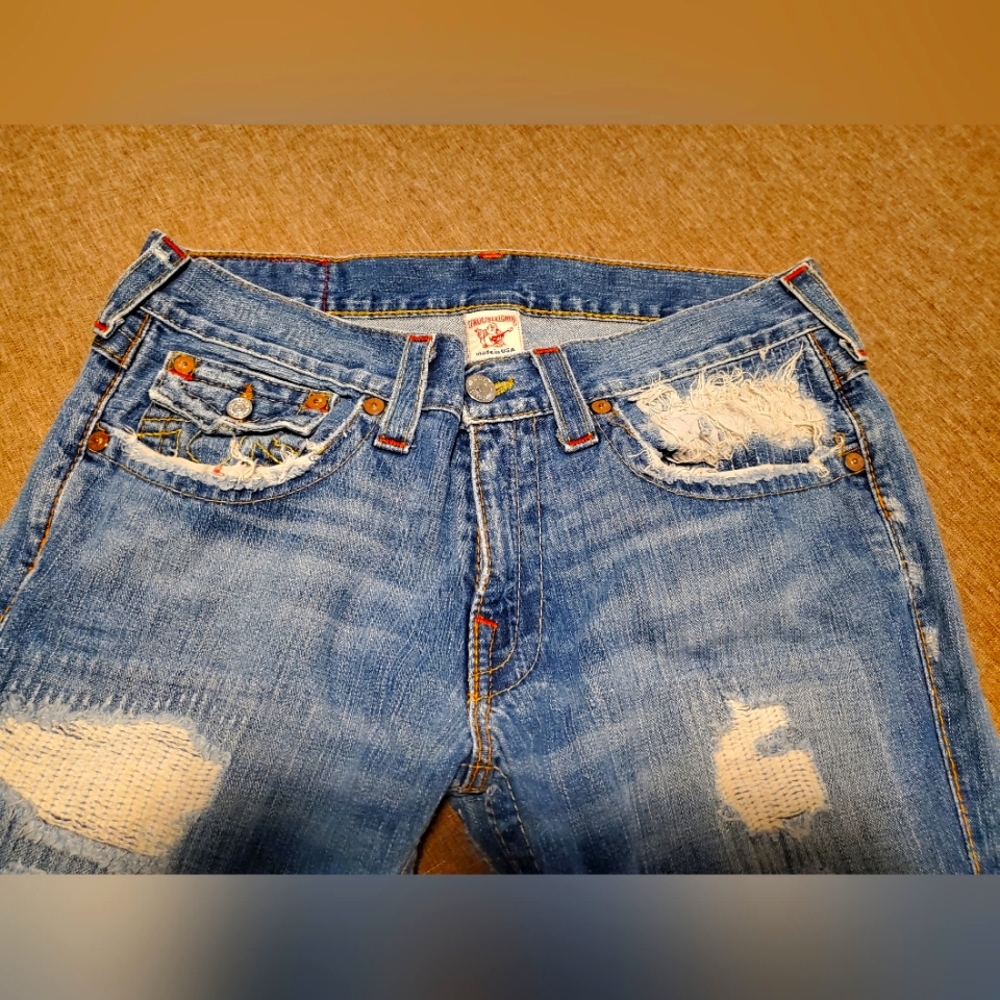 True Religion Joey Distressed Jean's- Size 33